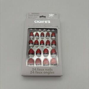 🆓FREE ITEM 🆓: Claire's Girls 24 Faux Nails Press On Nail, Christmas Holiday
